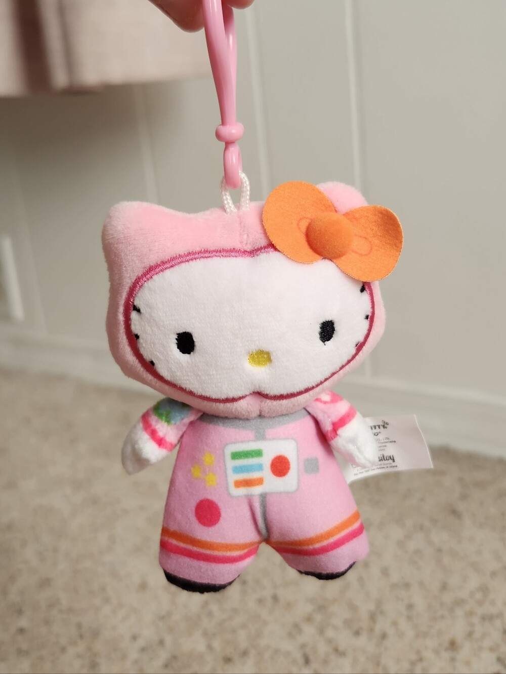 Hello Kitty Astronaut Plushie Keychain